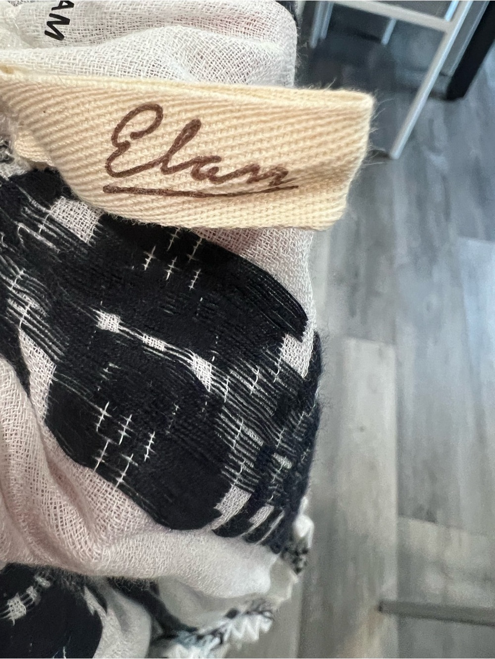 Elan Black and white Patterned Ruffle Skirt - Picture 4 of 4